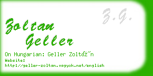 zoltan geller business card